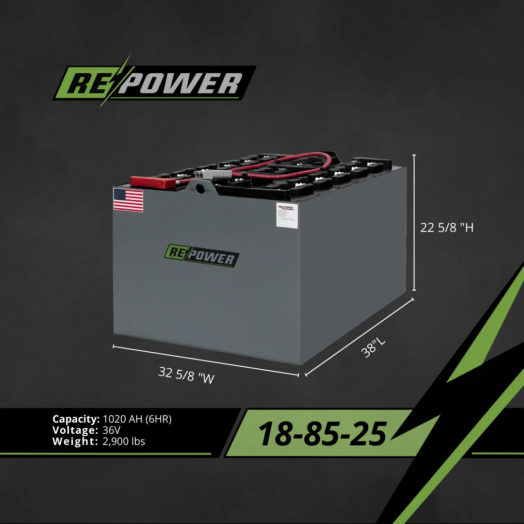 36V 18-85-25 refurbished forklift battery