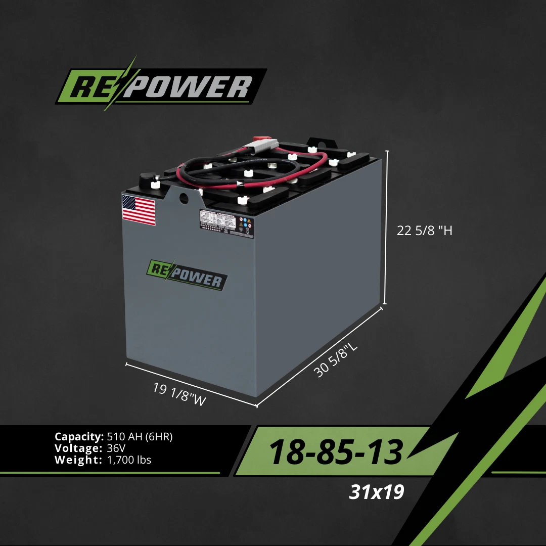36V 18-85-13 refurbished forklift battery