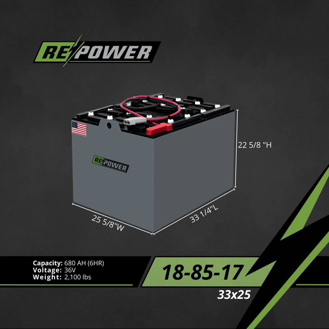 36V 18-85-17 refurbished forklift battery