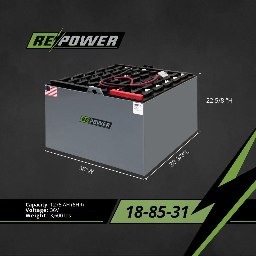 36V 18-85-31 refurbished forklift battery