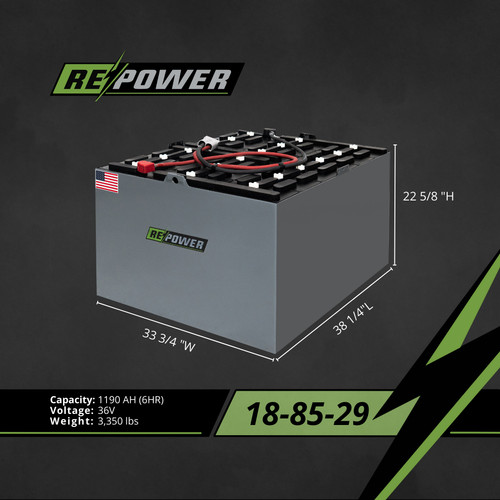 36V 18-85-29 refurbished forklift battery