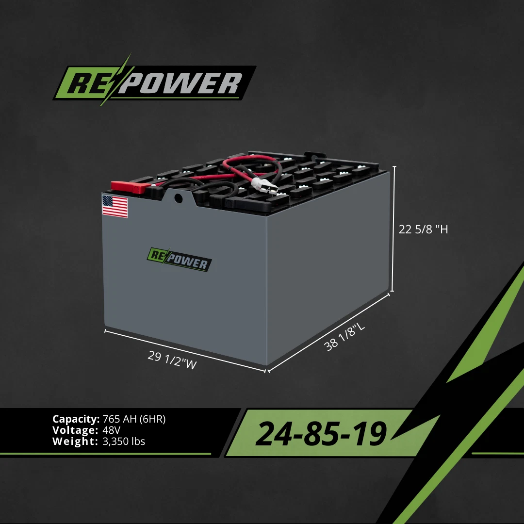48V 24-85-19 refurbished forklift battery