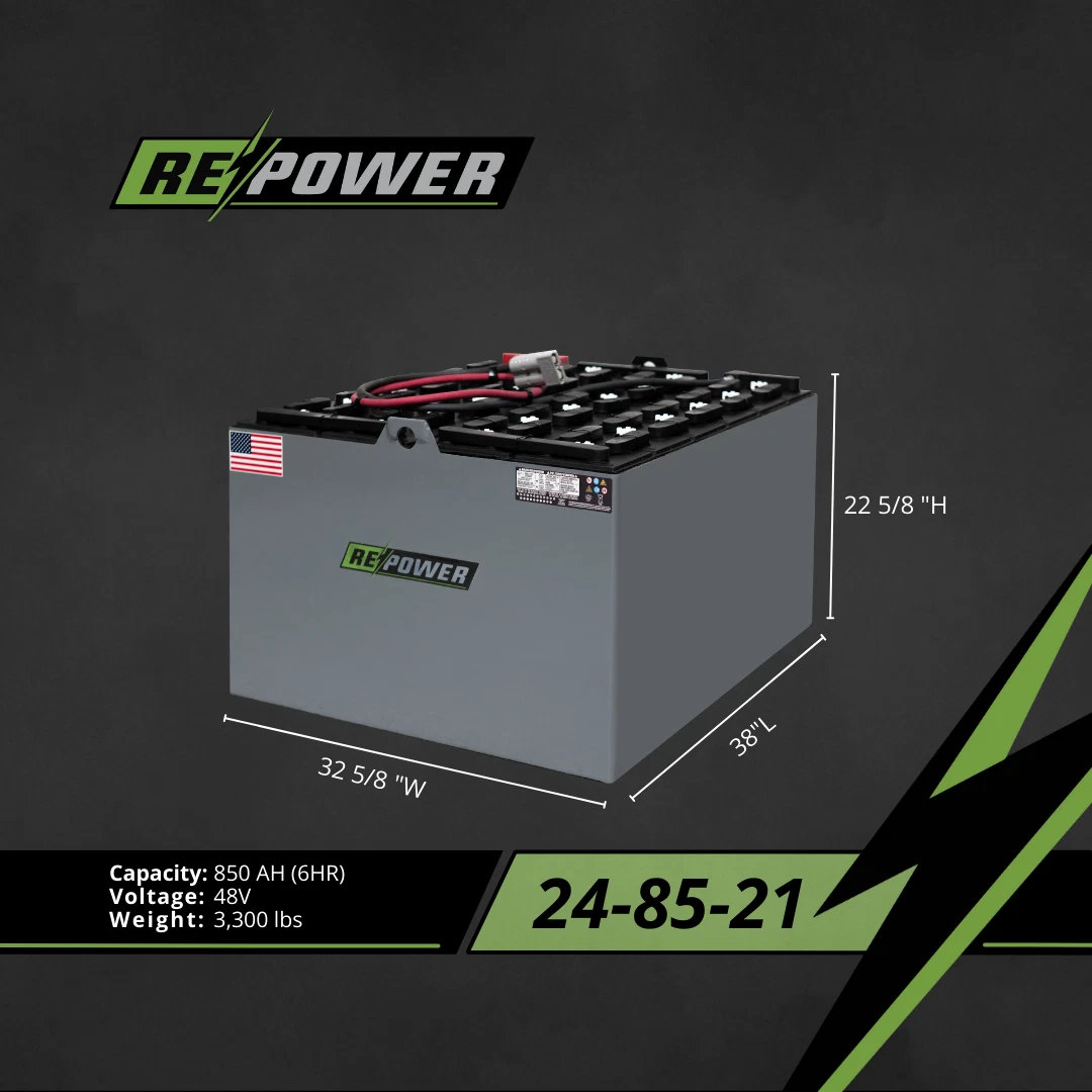 48V 24-85-21 refurbished forklift battery